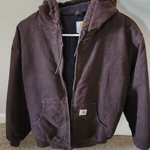 Carhartt Dark Brown Hooded Jacket